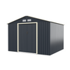 9x8FT Garden Shed Metal Weatherproof Lockable Tool Storage Shed w/Extension Kit