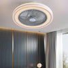 LED Ceiling Fan with 3 LED Light Adjustable Wind Speed Smart Control Low Profile