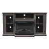 60" TV Stand with Electric Fireplace Heater Set 3 Colour Fire/4 Storage Cabinet