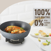 12pc Granite Nonstick Induction Cookware Set with Lids & Utensils for All Hobs