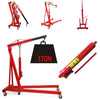 1 Ton Tonne Engine Crane Stand Hoist lift Jack Tools Hydraulic Stand Folding Red