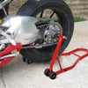 Portable Steel Motorcycle Stand Heavy-Duty Sport Bike Rear Wheel Lift Stand