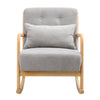 Fireside Sofa Padded Lounge Armchair Accent Rocking Chair Solid Wooden Frame UK