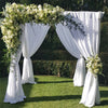10Ft Metal Wedding Backdrop Stand Double Drape Party Stage Canopy Frame