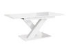 Extendable Table 140-180x80cm Kitchen White Gloss FAST FREE POSTAGE