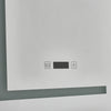 LED Bathroom Mirror Cabinet wit Storage 3 Color Lights Touch Switch Clock 2-Door