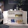 Bathroom Bedroom Cabinet Shelf Cupboard Storage Unit Free Standing Floor Wall