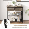 Entryway Table Living Room Narrow Console Table Bar Table w/Charging Station