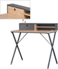 Compact Computer Desk for Small Spaces 90cm Home Office Workstation with Shelves