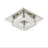 12W LED Crystal Ceiling Light Semi-Flush Mount Chrome Cool White
