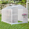 Polycarbonate Outdoor Garden Patio Greenhouse Clear Walk-In Aluminium Metal Shed