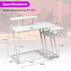 L-Shaped Gaming Desk Small Computer Desk Corner Gamer Desk w/Outlets & USB Ports