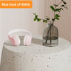 Outdoor Lightweight Concrete Finish Accent Side Table Drum Sofa Corner Table Dec