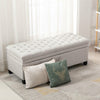 Large Chesterfield Storage Ottoman Bench Box Widnow Seat Stool Bedroom Footstool