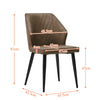 2 Pcs Dining Chair Faux Leather Soft Padded Chair Modern Dining Room Home New