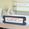 Toddlers 120CM Foldable Bed Rail Kids Bedrail Guard-Grey