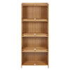 4 Tier Sideboard Cabinet Storage Shelf Stand Rattan Doors Cupboard Bookshelf