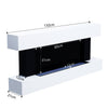 Fireplace Off White MDF Suite Electric Fire Flame Bedroom Living Room Heater