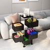 5 Tier Square Trolley Basket Rack Kitchen Storage Vegetable cart With Wheels