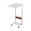 Wooden Notebook Laptop Computer Portable Table Rolling Castor Mobility Aid Table