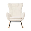 Nursing Rocking Chair Nursery Glider Rocker High Back Armchair for Living Room