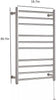 Bathroom Chrome Electric Ladder Heated Towel Rail Warmer Thermostatic Radiator