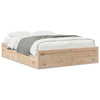 Bed Frame 140x190 Solid Wood Pine K6Y8