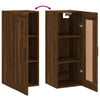 Wall Mounted Cabinet Brown Oak 34.5x34x90 cm Engineered Wood