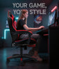 Computer Gaming Chair PU Leather Racing Swivel Recliner Executive Office Chair