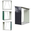 Galvanized Metal Garden Shed Tool Firewood Storage Sheds Log Store Heavy Duty