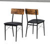 Modern Dining Table and Chairs Bench Set 4 Padded Seats Metal Frame Kitchen Home
