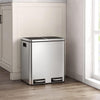 Dual/Tri Step Stainless Steel Double Bucket Trash Can Rubbish Pedal Bin
