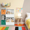 Kids Storage Cabinet 2 Storage Baskets Children Bookcase Wooden Toy Storage