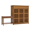 Large Wooden Shoe Rack Shelf Shoes Cabinet With Soft Seat Bench Footwear Storage
