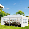 10'X20' Outdoor Party Tent Canopy Patio Wedding Gazebo w/ 4 Removable Sidewalls