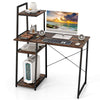 Study Writing Desk 100cm Home Office Computer Desk w/storage-Coffee