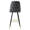 Pair Barstools Soft Upholstered Seat Kitchen Breakfast Counter Bar Stool Chair