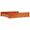 Bed Drawers 2 pcs Wax Brown Solid Wood Pine W4S6