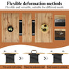 Extendable Dining Table with Hidden Storage Space Telescopic Table Kitchen Table
