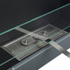 Bioethanol Wall mounted Fireplace Steel Recessed/Inset Burner Fire Heater 140 cm