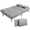 Modern Fabric Sofa Bed 3 Seater Click Clack Living Room Recliner Couch Sofa Grey