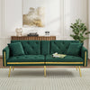 MODERN VELVET SOFA BED 2 SEATER CLICK CLACK SOFA SETTEE COUCH FOR LIVING ROOM