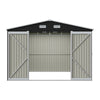 16x10ft ExtraLarge Metal Garden Shed Outdoor Bike Tool Storage House Window Lock