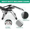 NAIZEA Outdoor Padded Lawn Recliner Zero Gravity Chair Folding Chaise Chairs