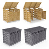 Outdoor Wooden Wheelie Bin Store Garden Cupboard Shed Dustbin Storage Cover Unit