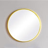 Large Round Wall Mounted Mirror Bathroom Bedroom Makeup Mirror Gold Metal Frame