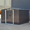 8X8FT Galvanized Steel Bicycles Pool Supplies Tool Storage House Garden Shed UK