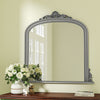 Rectangle Shape Arched Window Mirror Durable Metal Frame Wall Mounted Home Decor