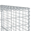 Gabion Basket with Cover 1000x100x150 Galvanised N6D1