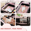 4 in 1 Portable Baby Playard Foldable Newborn Nursery Center w/Bassinet